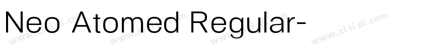 Neo Atomed Regular字体转换